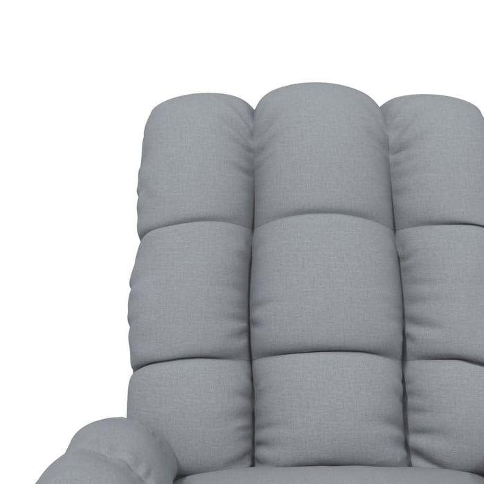 Fotoliu de masaj electric rabatabil, gri deschis, textil - WALTI WALTI