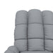Fotoliu de masaj electric rabatabil, gri deschis, textil - WALTI WALTI