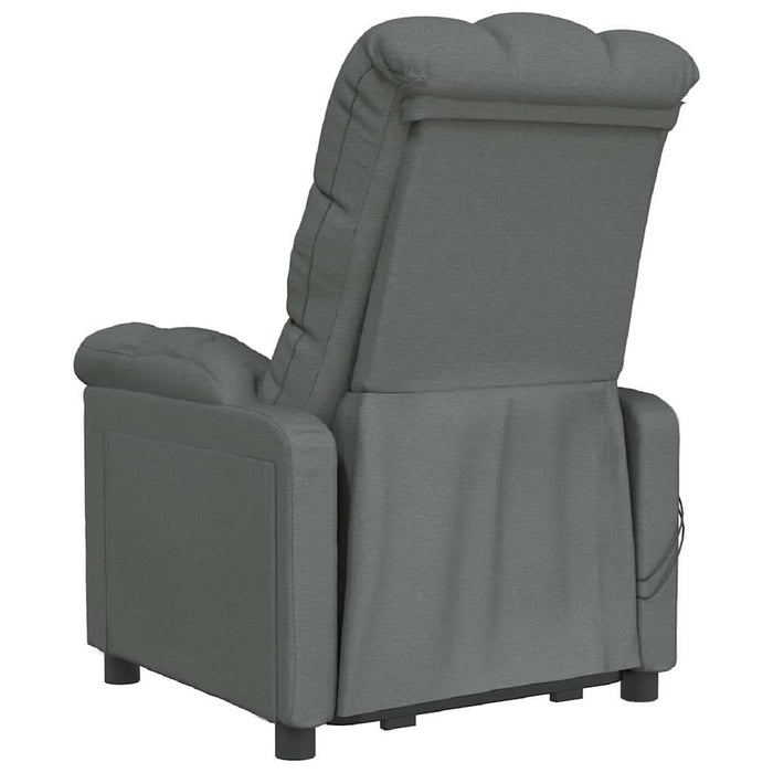 Fotoliu de masaj electric rabatabil, gri închis, textil - WALTI WALTI