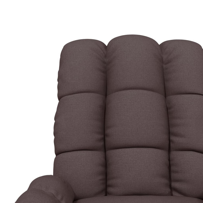 Fotoliu de masaj electric, maro închis, material textil - WALTI WALTI