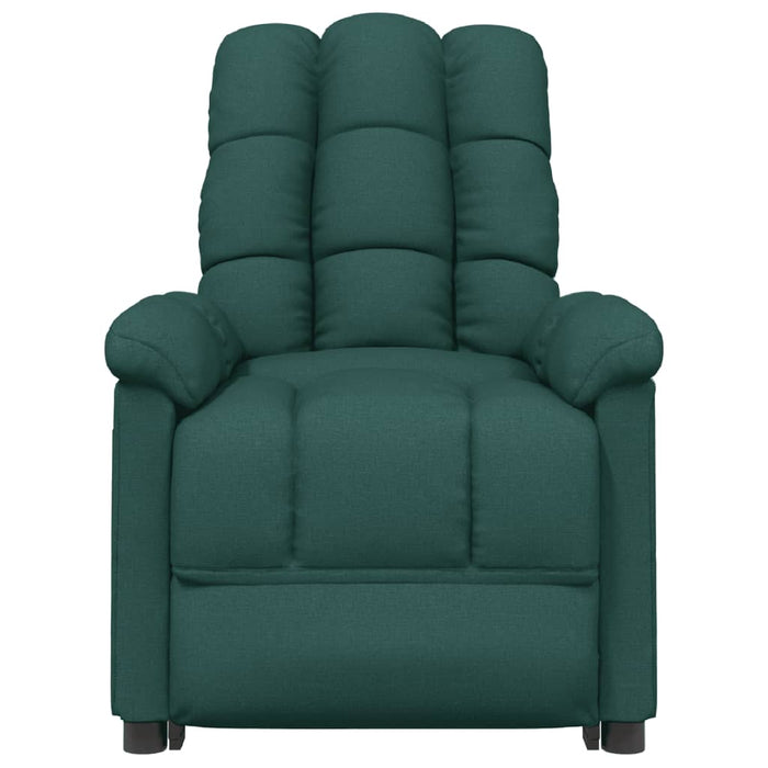 Fotoliu de masaj electric, verde închis, material textil WALTI