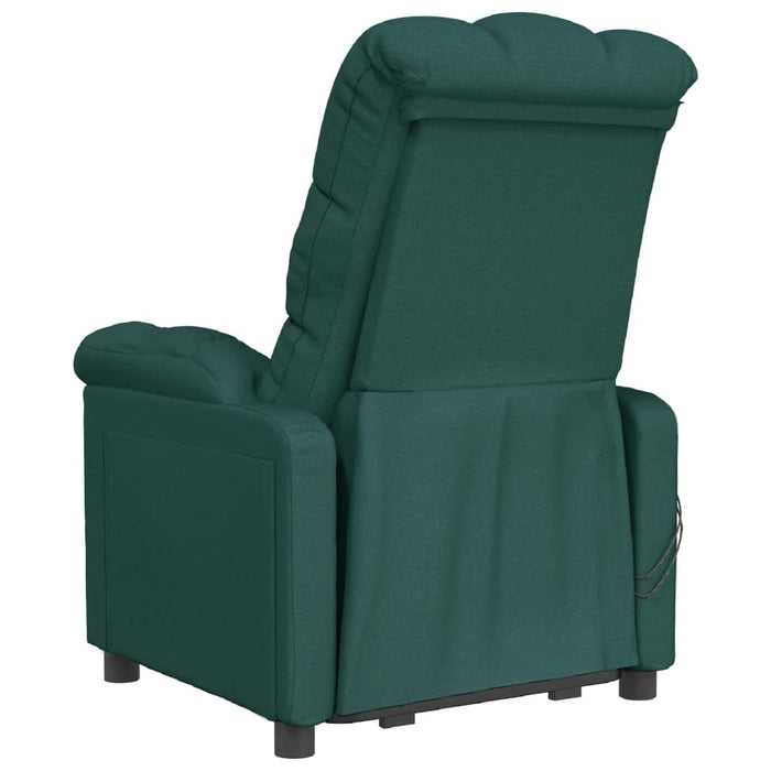 Fotoliu de masaj electric, verde închis, material textil WALTI