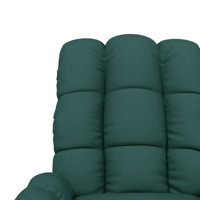 Fotoliu de masaj electric, verde închis, material textil WALTI