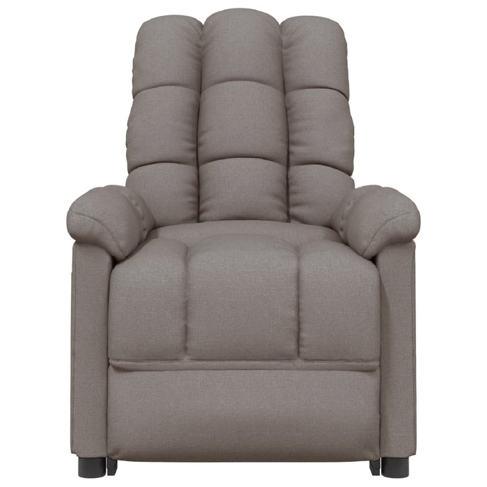 Fotoliu de masaj electric rabatabil, gri taupe, textil - WALTI WALTI