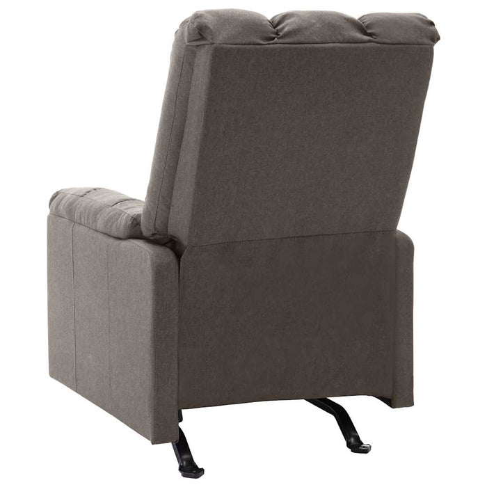Fotoliu rabatabil electric, maro, material textil WALTI