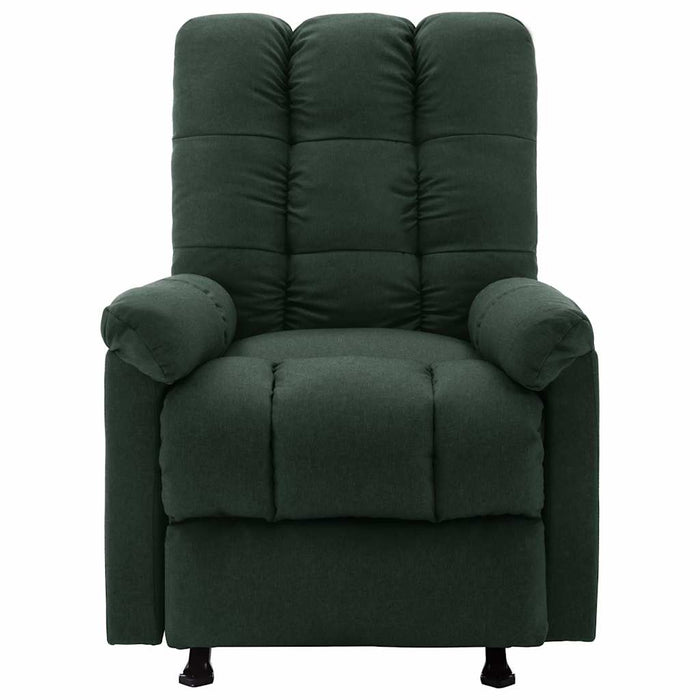 Fotoliu rabatabil electric, verde închis, material textil WALTI