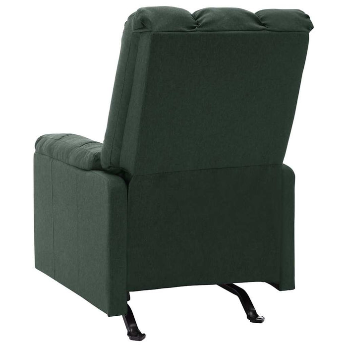 Fotoliu rabatabil electric, verde închis, material textil WALTI