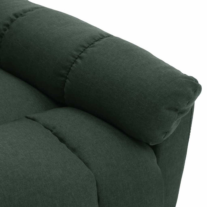 Fotoliu rabatabil electric, verde închis, material textil WALTI