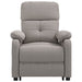 Fotoliu rabatabil electric, gri taupe, material textil - WALTI WALTI