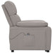 Fotoliu rabatabil electric, gri taupe, material textil - WALTI WALTI