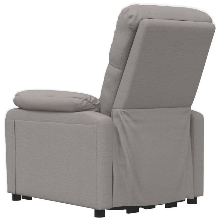 Fotoliu rabatabil electric, gri taupe, material textil - WALTI WALTI