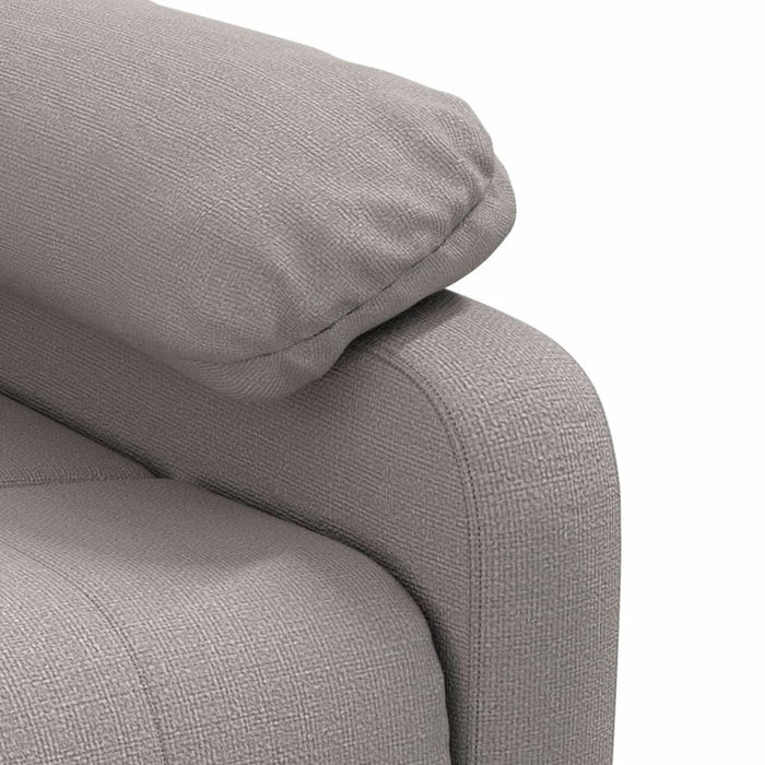 Fotoliu rabatabil electric, gri taupe, material textil - WALTI WALTI