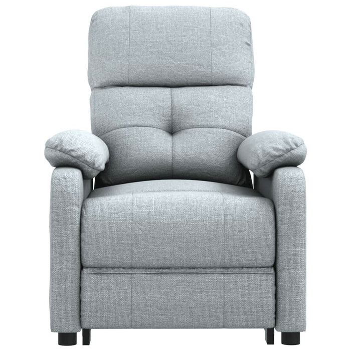 Fotoliu de masaj electric rabatabil, gri deschis, textil - WALTI WALTI