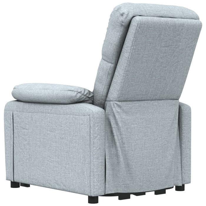 Fotoliu de masaj electric rabatabil, gri deschis, textil - WALTI WALTI