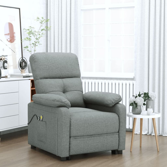 Fotoliu de masaj electric rabatabil, gri închis, textil - WALTI WALTI