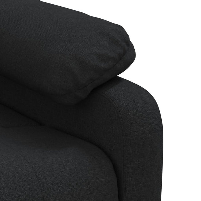 Fotoliu de masaj electric rabatabil, negru, textil - WALTI WALTI