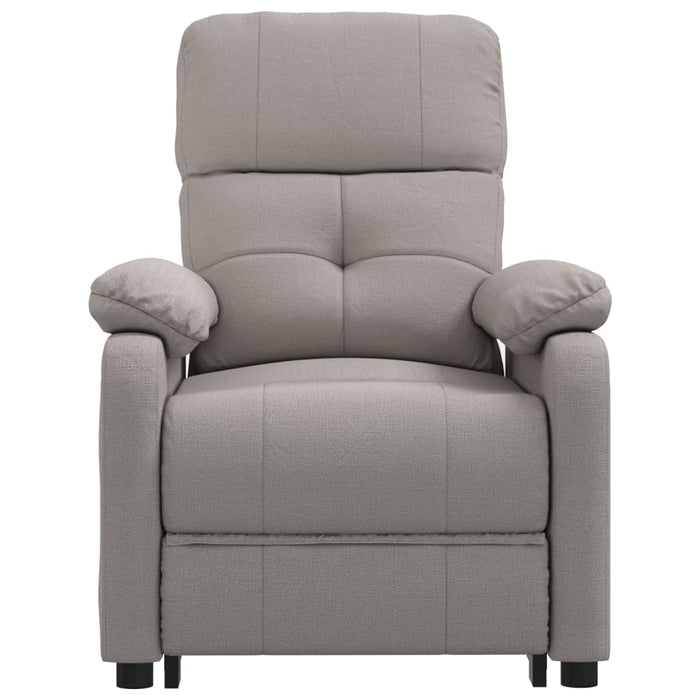 Fotoliu de masaj electric rabatabil, gri taupe, textil WALTI