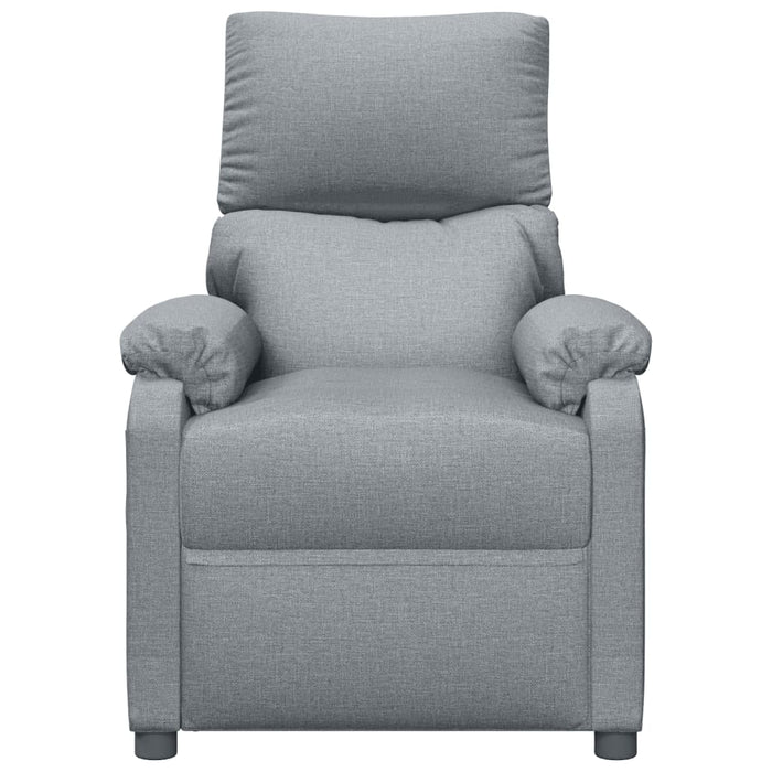 Fotoliu de masaj electric rabatabil, gri deschis, textil - WALTI WALTI