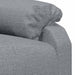 Fotoliu de masaj electric rabatabil, gri deschis, textil - WALTI WALTI