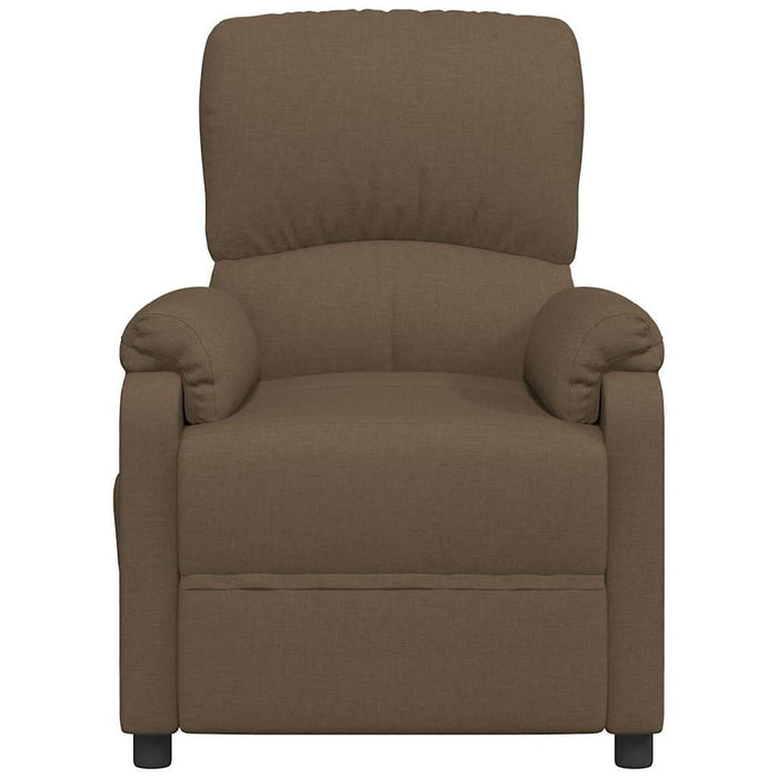 Fotoliu rabatabil electric, maro, material textil WALTI