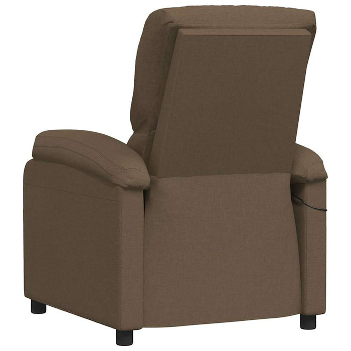 Fotoliu rabatabil electric, maro, material textil WALTI