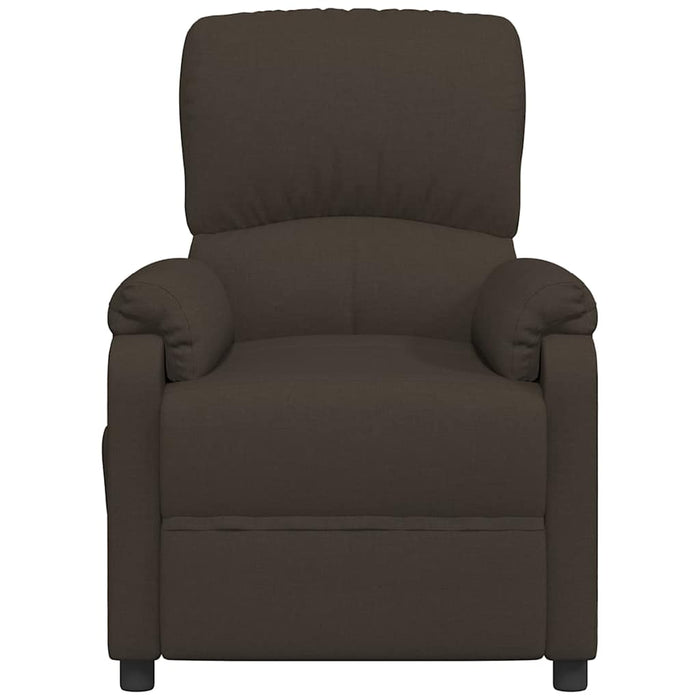 Fotoliu rabatabil electric, maro închis, material textil WALTI