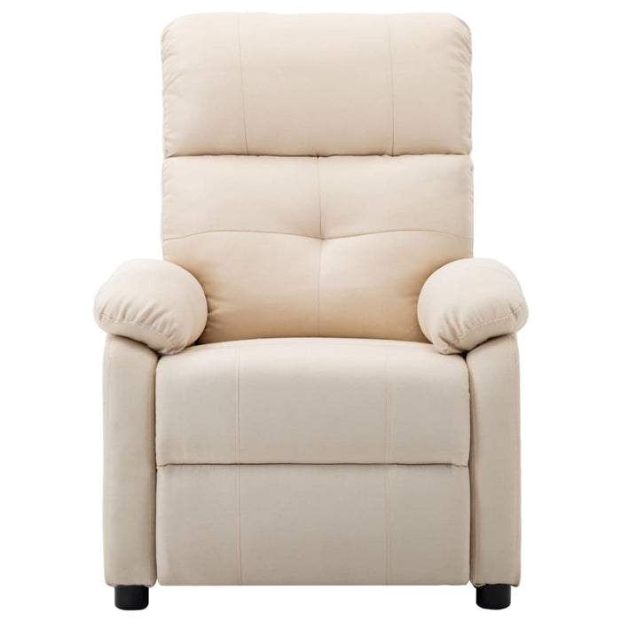 Scaun de masaj electric, material textil crem WALTI