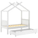 Cadru pat de copii cu un sertar, alb, 70x140 cm, lemn masiv pin - WALTI WALTI