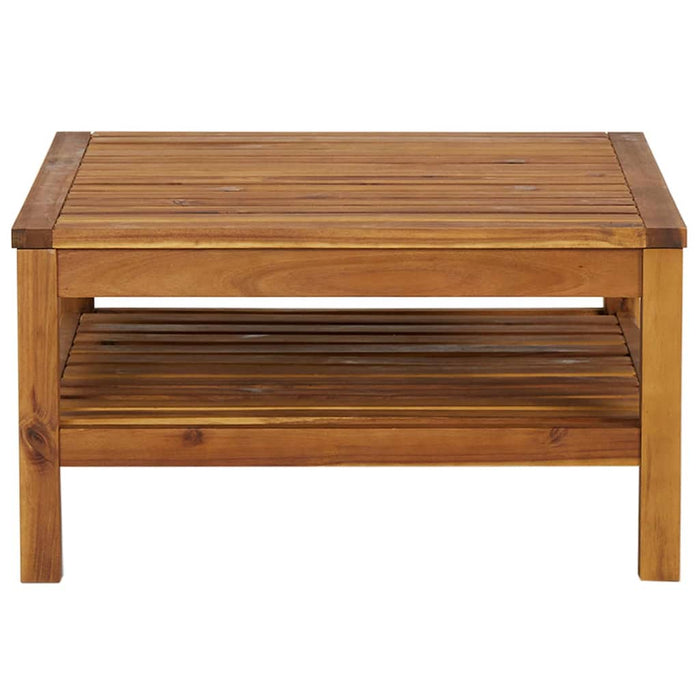 Set mobilier grădină perne alb crem, 3 piese, lemn masiv acacia - WALTI WALTI