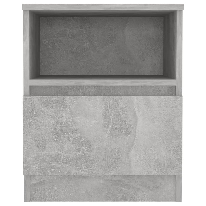 Noptiere, 2 buc., gri beton, 40x40x50 cm, PAL - WALTI WALTI