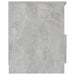 Noptiere, 2 buc., gri beton, 40x40x50 cm, PAL - WALTI WALTI