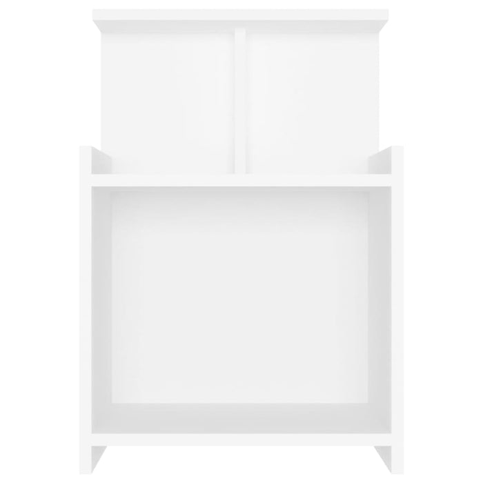 Noptiere, 2 buc., alb, 40x35x60 cm, PAL - WALTI WALTI