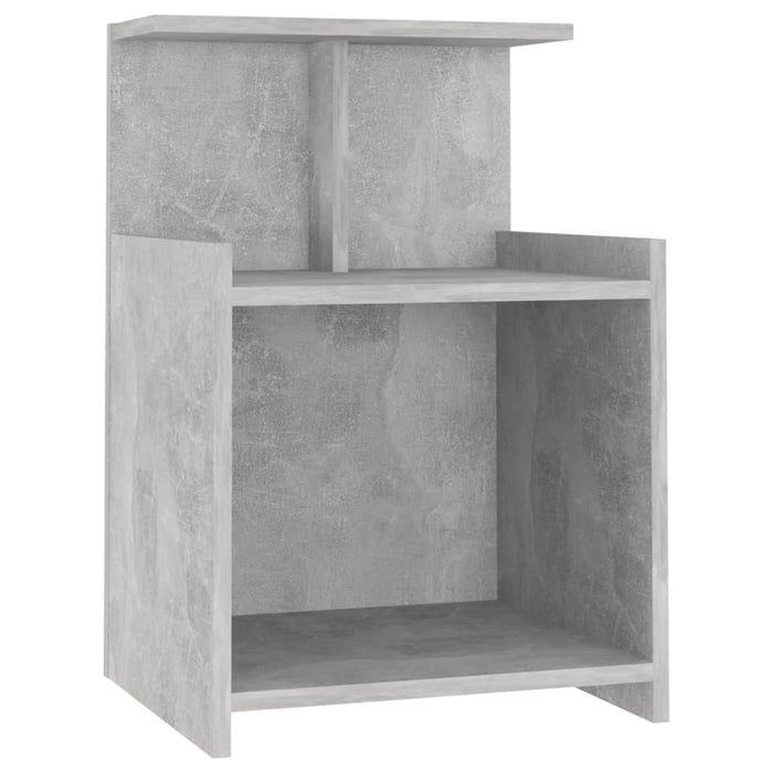 Noptieră, gri beton, 40x35x60 cm, PAL - WALTI WALTI