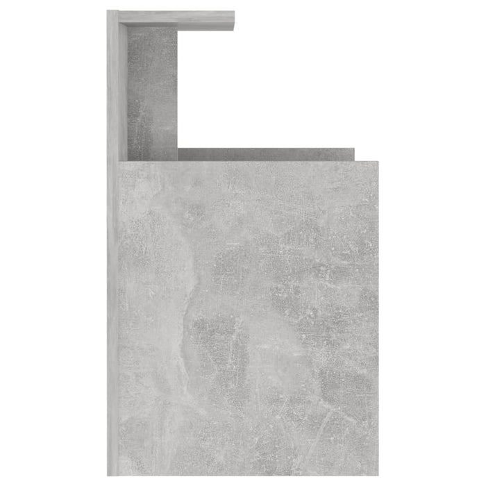 Noptieră, gri beton, 40x35x60 cm, PAL - WALTI WALTI