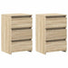 Noptiere, 2 buc., stejar sonoma, 40x35x62,5 cm, lemn compozit - WALTI WALTI
