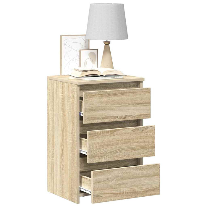 Noptiere, 2 buc., stejar sonoma, 40x35x62,5 cm, lemn compozit - WALTI WALTI
