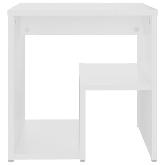 Noptiere, 2 buc., alb, 40x30x40 cm, PAL - WALTI WALTI