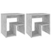 Noptiere, 2 buc., gri beton, 40x30x40 cm, PAL - WALTI WALTI