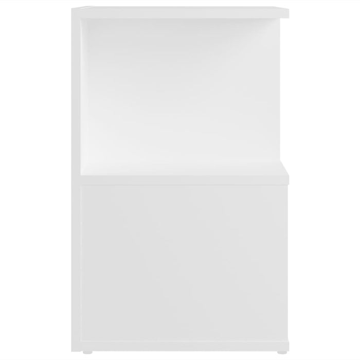 Noptiere, 2 buc., alb, 35x35x55 cm, PAL - WALTI WALTI