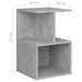 Noptiere, 2 buc., gri beton, 35x35x55 cm, PAL - WALTI WALTI