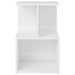 Noptiere, 2 buc., alb extra lucios, 35x35x55cm, lemn prelucrat - WALTI WALTI