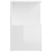 Noptiere, 2 buc., alb extra lucios, 35x35x55cm, lemn prelucrat - WALTI WALTI