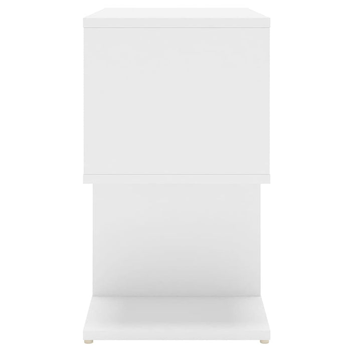 Noptiere, 2 buc., alb, 50x30x51,5 cm, PAL - WALTI WALTI