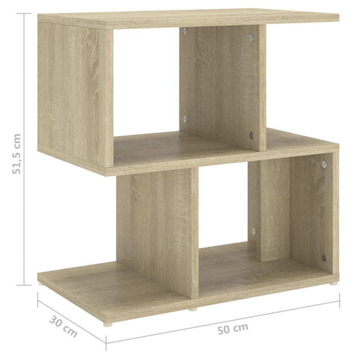 Noptiere, 2 buc., stejar sonoma, 50x30x51,5 cm, PAL - WALTI WALTI