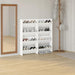 Pantofare de perete, 4 buc., alb, 60x18x60 cm PAL - WALTI WALTI