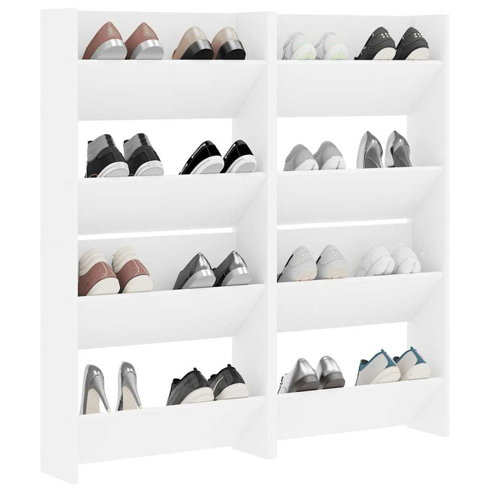 Pantofare de perete, 4 buc., alb, 60x18x60 cm PAL - WALTI WALTI