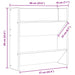 Pantofare de perete, 4 buc., negru, 60x18x60 cm, PAL - WALTI WALTI