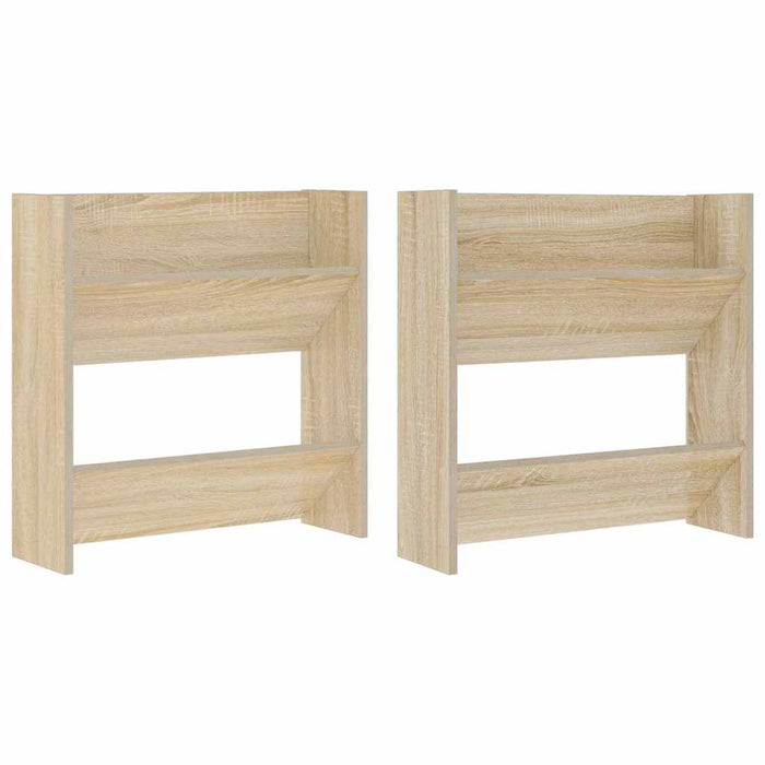 Pantofare de perete, 2 buc., stejar sonoma, 60x18x60 cm PAL - WALTI WALTI