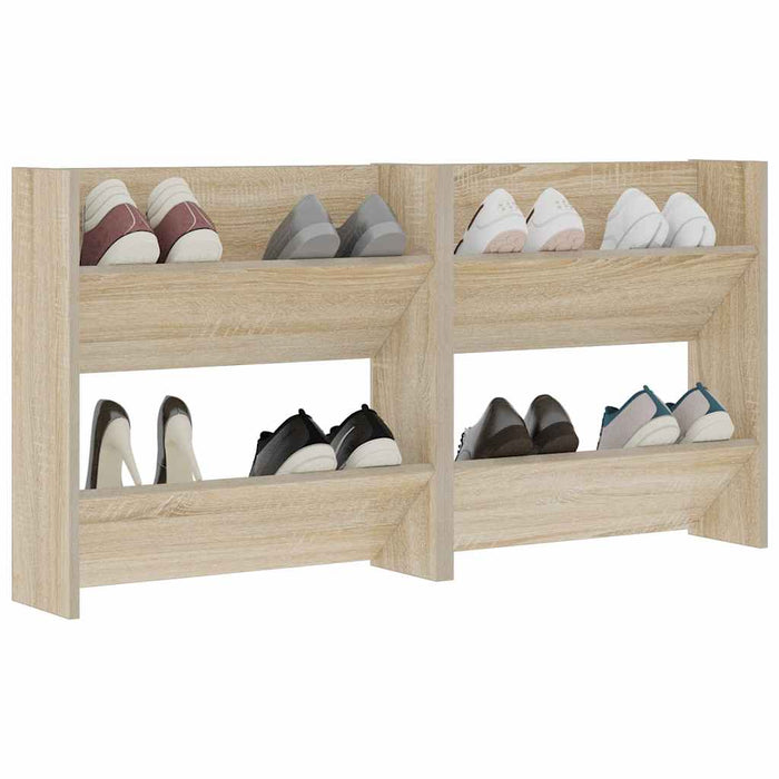 Pantofare de perete, 2 buc., stejar sonoma, 60x18x60 cm PAL - WALTI WALTI