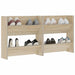 Pantofare de perete, 2 buc., stejar sonoma, 60x18x60 cm PAL - WALTI WALTI